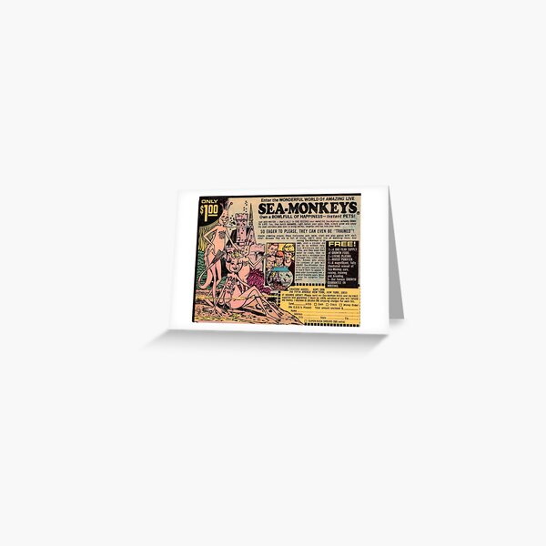 Item preview, Vintage Sea Monkeys ad - 1971 designed and sold by Courier Design.