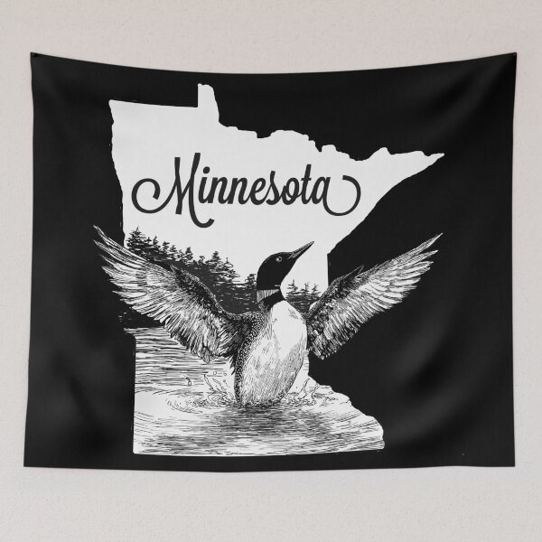Item preview, Minnesota Loon - white designed and sold by HellZiggy's Random Things.