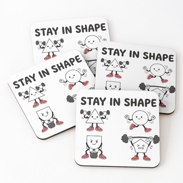Item preview, Stay In Shape Funny Geometry Math Workout Pun designed and sold by AdyKurniawan.
