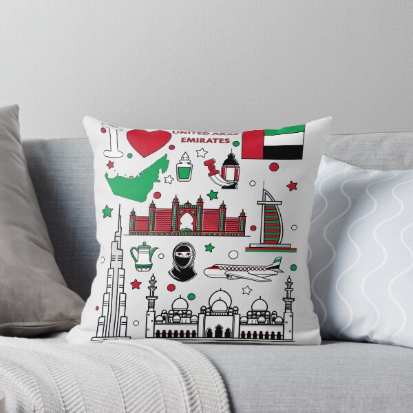 Item preview, UAE Pride, Ultimate Dubai & Abu Dhabi Landmark Icons designed and sold by mashmosh.