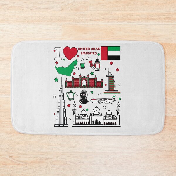 Item preview, UAE Pride, Ultimate Dubai & Abu Dhabi Landmark Icons designed and sold by mashmosh.