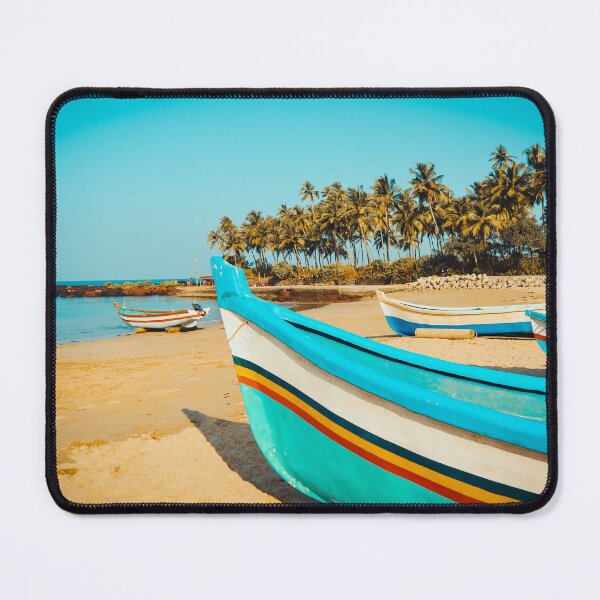 Item preview, Tropical Shores: Boats & Palm Trees designed and sold by ISOmetricStudio.
