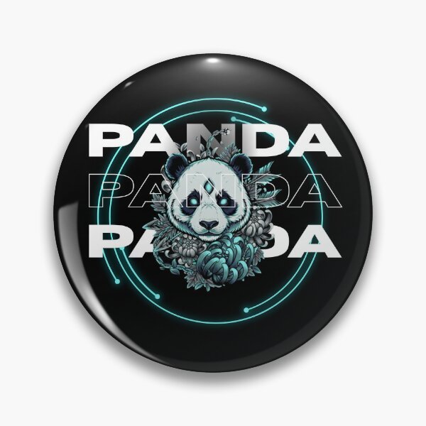 Item preview, PANDA Panda Panda – Neon Panda Cyber Aesthetic Design designed and sold by ayvidemporium.