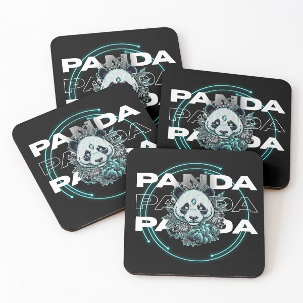 Item preview, PANDA Panda Panda – Neon Panda Cyber Aesthetic Design designed and sold by ayvidemporium.