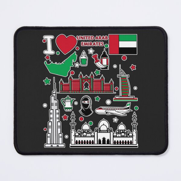 Item preview, UAE Heritage & Landmarks, The Ultimate Dubai & Abu Dhabi Pride Collection designed and sold by mashmosh.