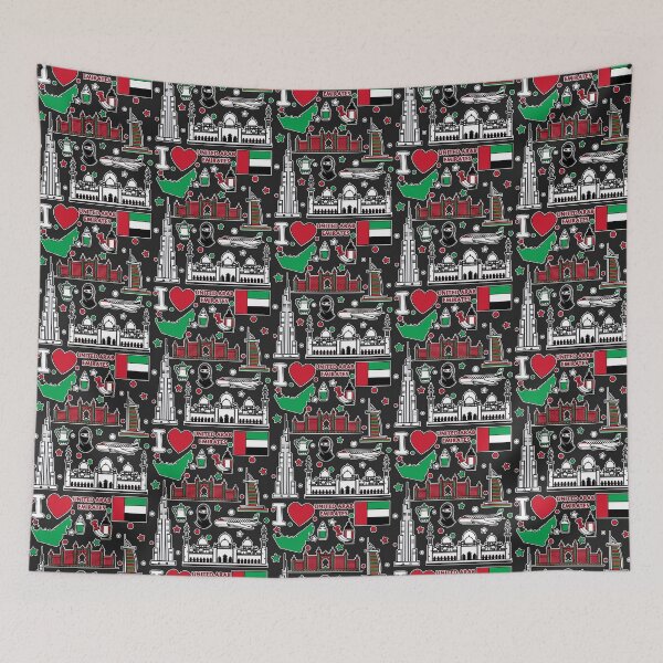 Item preview, UAE Heritage & Landmarks, The Ultimate Dubai & Abu Dhabi Pride Collection designed and sold by mashmosh.