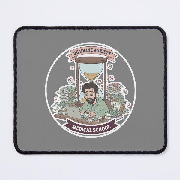 Item preview, Deadline Anxiety Funny Medical School Student Study Humor designed and sold by medoutfits.