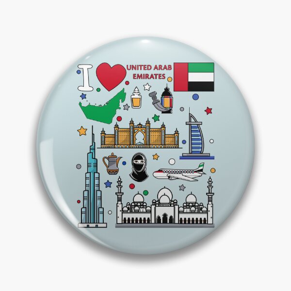 Item preview, UAE Landmarks & Culture, The Ultimate Dubai & Abu Dhabi Collage designed and sold by mashmosh.