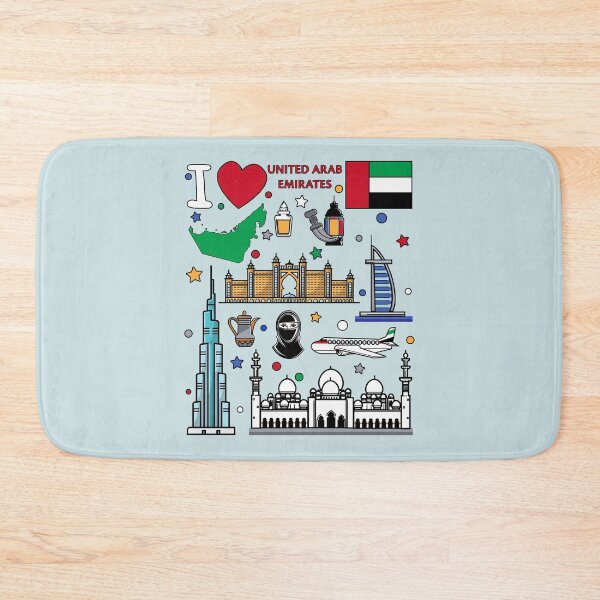 Item preview, UAE Landmarks & Culture, The Ultimate Dubai & Abu Dhabi Collage designed and sold by mashmosh.