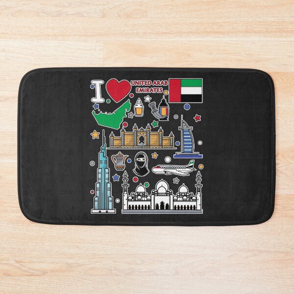 Item preview, UAE Pride, Iconic Landmarks & Cultural Symbols Collage designed and sold by mashmosh.