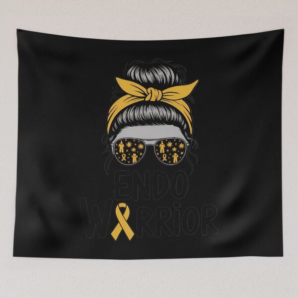 Item preview, Endo Warrior Endometriosis Awareness Month Yellow Ribbon designed and sold by tiemacopaxer.