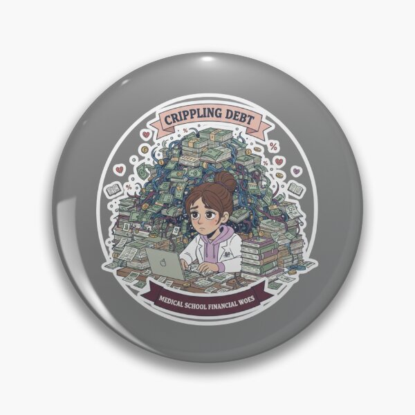 Item preview, Crippling Debt Medical School Financial Woes Funny Humor designed and sold by medoutfits.