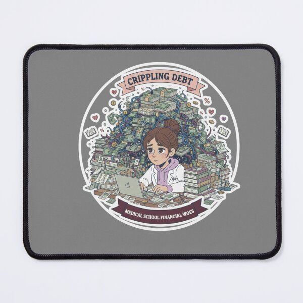 Item preview, Crippling Debt Medical School Financial Woes Funny Humor designed and sold by medoutfits.