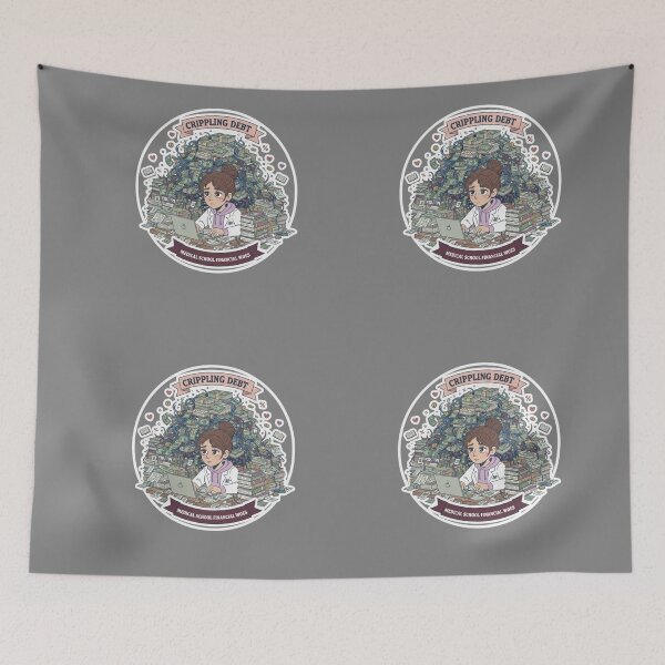Item preview, Crippling Debt Medical School Financial Woes Funny Humor designed and sold by medoutfits.