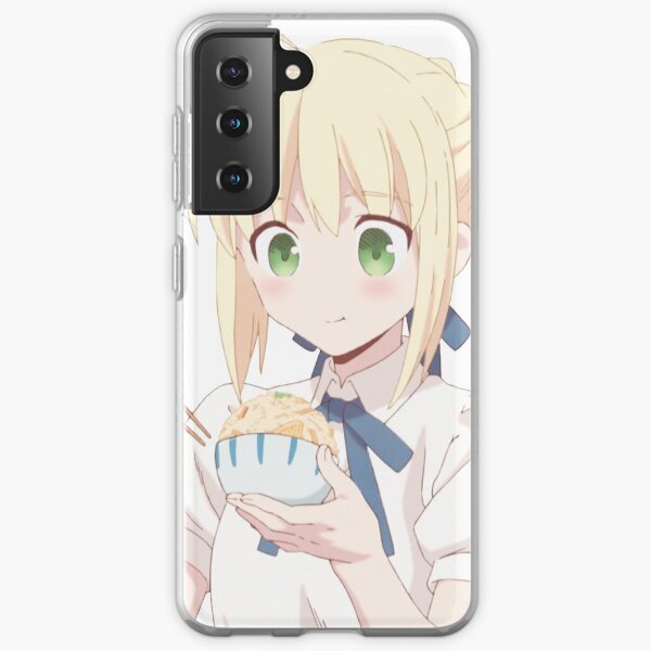 Saber Eating Rice Samsung Galaxy Soft Case