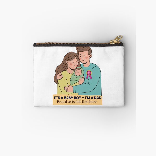 Item preview, It’s a Baby Boy – Proud Dad Quote | New Father Gift Art designed and sold by H J Creatives.