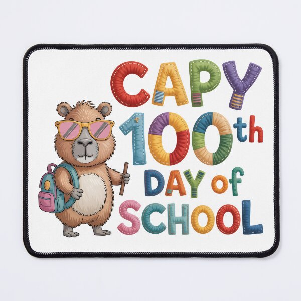 Item preview, Cool Capybara 100th Day of School - 100 Days Smarter Cute Animal designed and sold by Maniutek.
