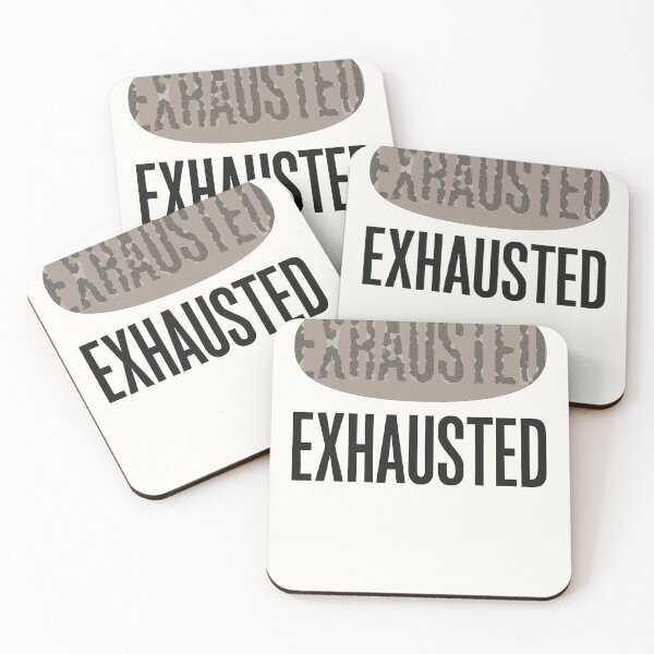 Item preview, Exhausted Under Pressure Design | Emotional Minimal Artwork designed and sold by mbmstores.
