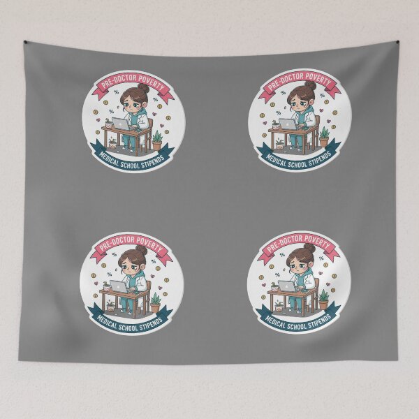 Item preview, Pre-Doctor Poverty Medical School Stipends Funny Humor designed and sold by medoutfits.