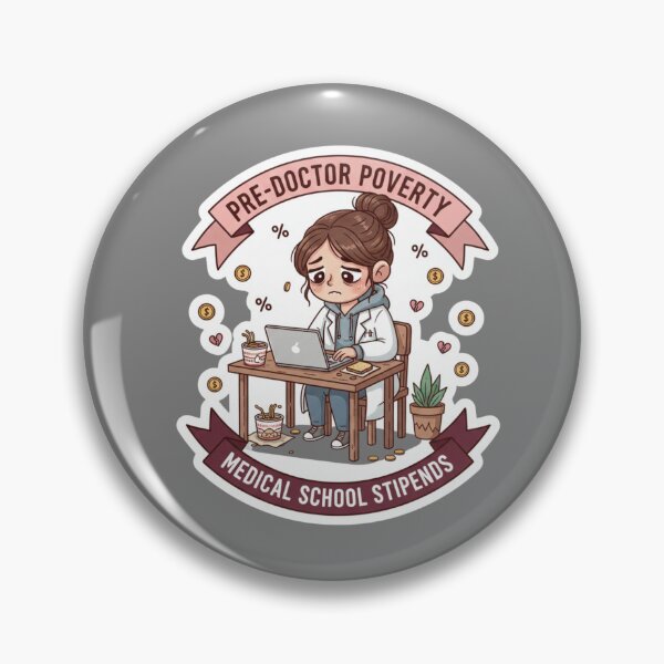 Item preview, Pre-Doctor Poverty Funny Female Medical Student Stipend Art designed and sold by medoutfits.