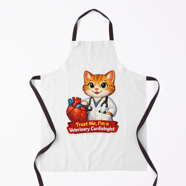 Item preview, Trust Me, I’m a Veterinary Cardiologist – Cute Cat Doctor Illustration designed and sold by Bettybee00.