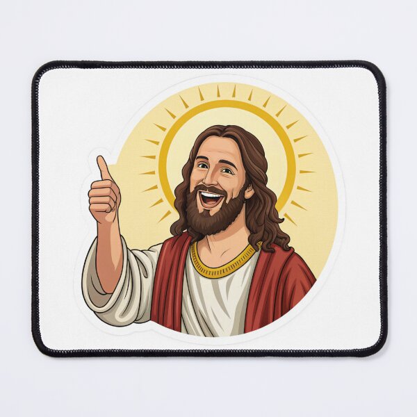 Item preview, Buddy Christ inspired fan art — a humorous and iconic take on modern religious imagery. designed and sold by TJprint.