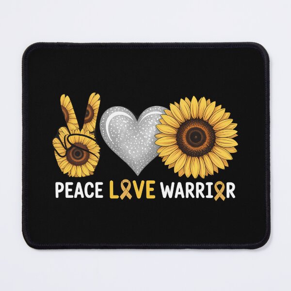 Item preview, Endo Warrior Peace Love Warrior Endometriosis Awareness designed and sold by tiemacopaxer.