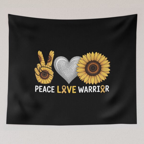 Item preview, Endo Warrior Peace Love Warrior Endometriosis Awareness designed and sold by tiemacopaxer.