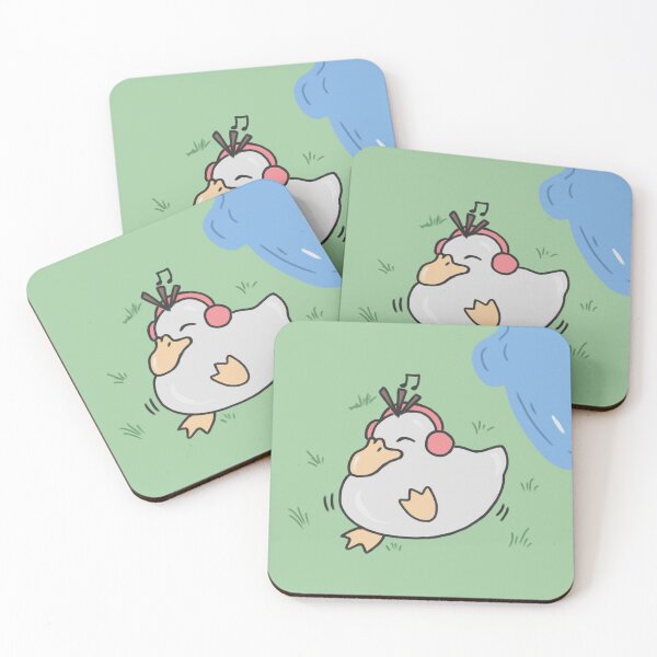 Item preview, Cute White Duck Listening to Music designed and sold by Lauty-23.