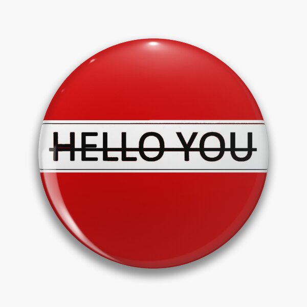 Item preview, Hello You Strikethrough - Minimalist Sarcasm designed and sold by Urban-InkStudio.