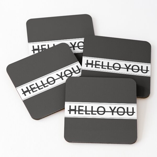 Item preview, Hello You Tachado - Sarcasmo Minimalista B&W designed and sold by Urban-InkStudio.
