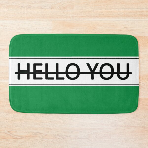 Item preview, Hello You Strikethrough - Minimalist Sarcasm designed and sold by Urban-InkStudio.