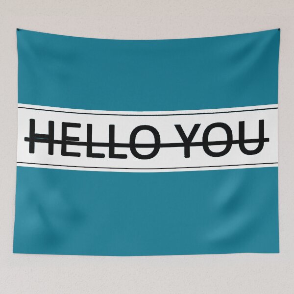 Item preview, Hello You Strikethrough - Minimalist Sarcasm designed and sold by Urban-InkStudio.