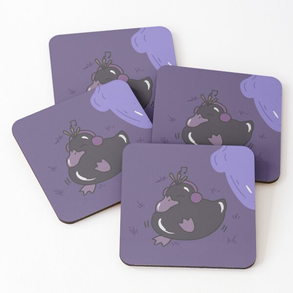 Item preview, Cute Gothic Black Duck Listening to Music designed and sold by Lauty-23.