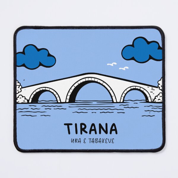 Item preview, Tirana Ura e tabakeve doodle style designed and sold by INTRIGUEprints.