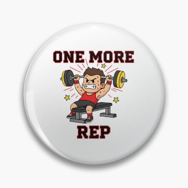 Item preview, One More Rep Gym Motivation Cartoon | Fitness Workout Illustration for Digital Products designed and sold by CozyPops.