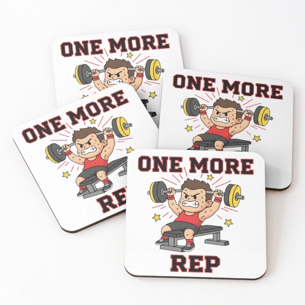 Item preview, One More Rep Gym Motivation Cartoon | Fitness Workout Illustration for Digital Products designed and sold by CozyPops.