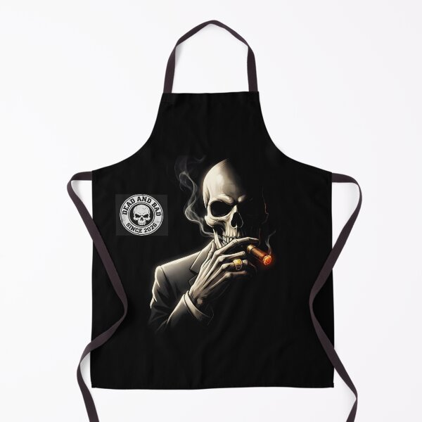 Item preview, DEAD AND BAD SKELETON BOSS | Smoking Skull Mobster Art | Grungy Cinematic Noir Graphic designed and sold by SergioMiklos.