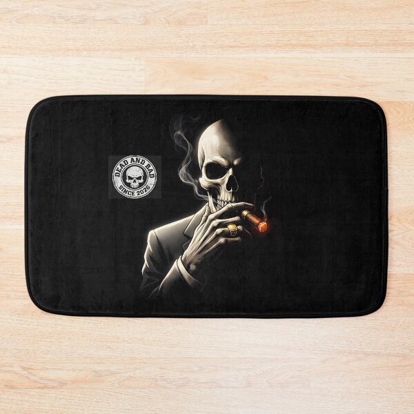 Item preview, DEAD AND BAD SKELETON BOSS | Smoking Skull Mobster Art | Grungy Cinematic Noir Graphic designed and sold by SergioMiklos.