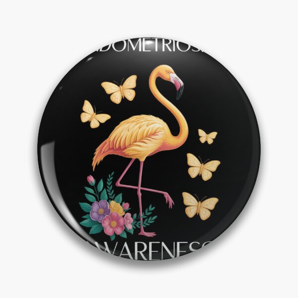 Item preview, Endometriosis Awareness Flamingo Yellow Uterus Endometrium designed and sold by lilensgavadur.