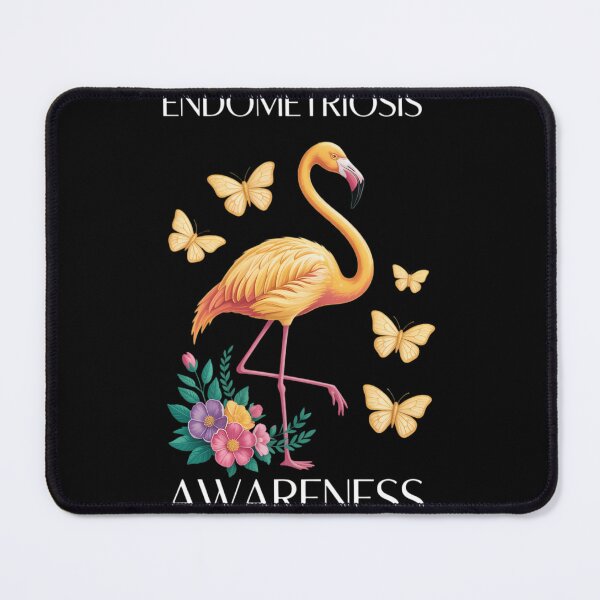 Item preview, Endometriosis Awareness Flamingo Yellow Uterus Endometrium designed and sold by lilensgavadur.