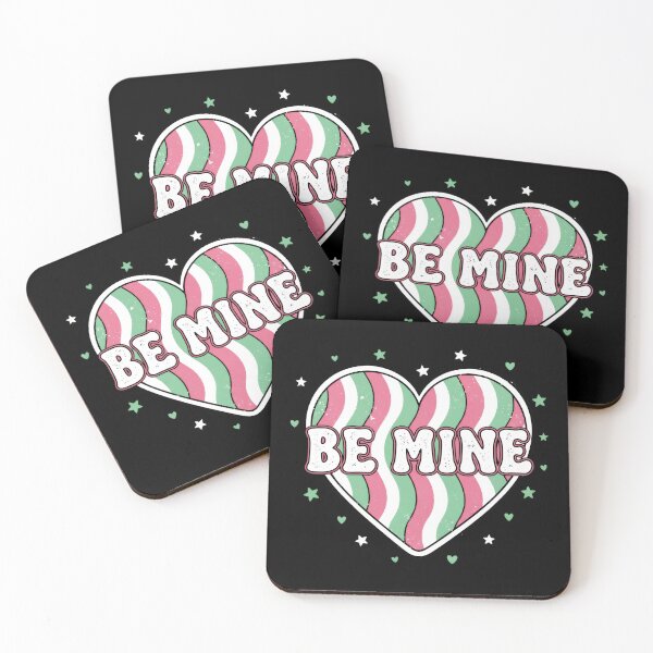 Item preview, Be Mine Retro Valentine's Heart - 70s 80s Groovy Pink Green Wall Art Gift designed and sold by Luminari Creations.