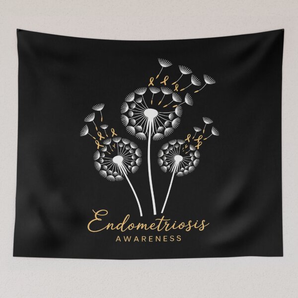 Item preview, Endometriosis Awareness Month Dandelion Yellow Ribbon designed and sold by lilensgavadur.