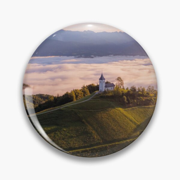 Item preview, Church above the sea of fog – Magical mountain landscape photography designed and sold by Mauswohn.