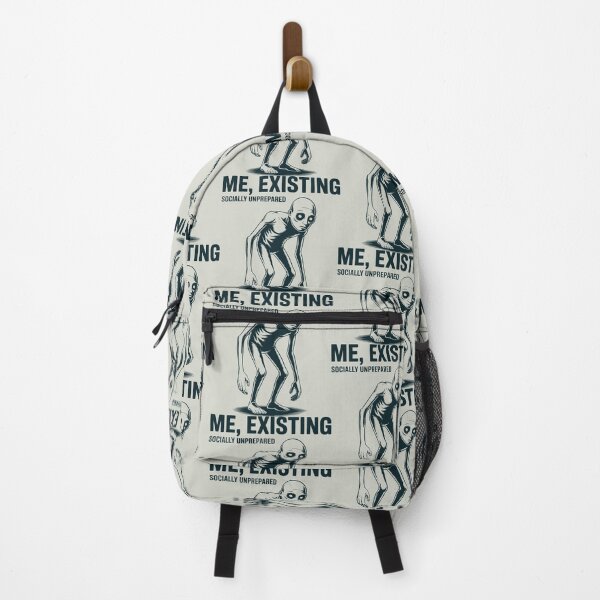 Item preview, Me Existing Socially Unprepared Funny Introvert Social Anxiety Art designed and sold by SplashTastic.