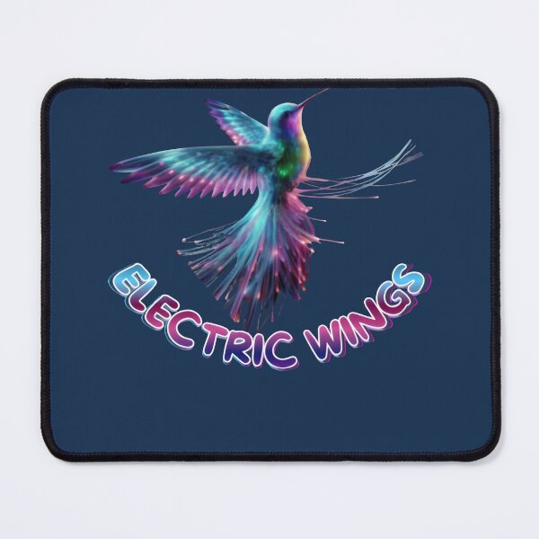Item preview, Luminous Hummingbird Electric Wings: Radiant Tech-Organic Bird Art designed and sold by HopeAndHustle.