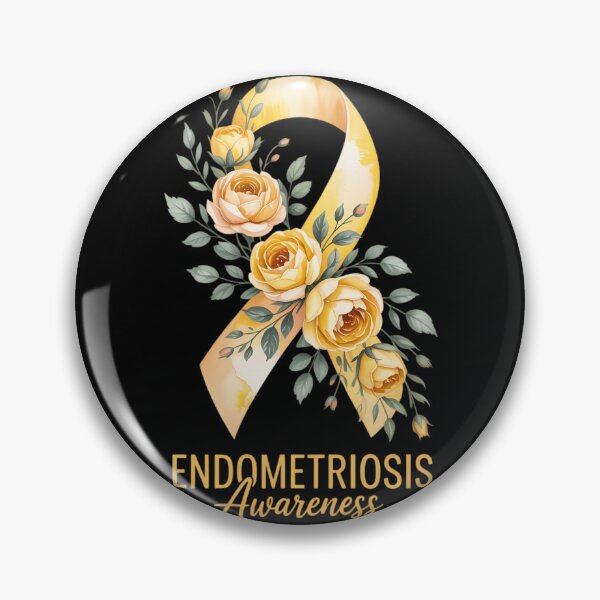 Item preview, Endometriosis Awareness Month 2026 Yellow Floral Ribbon designed and sold by lilensgavadur.