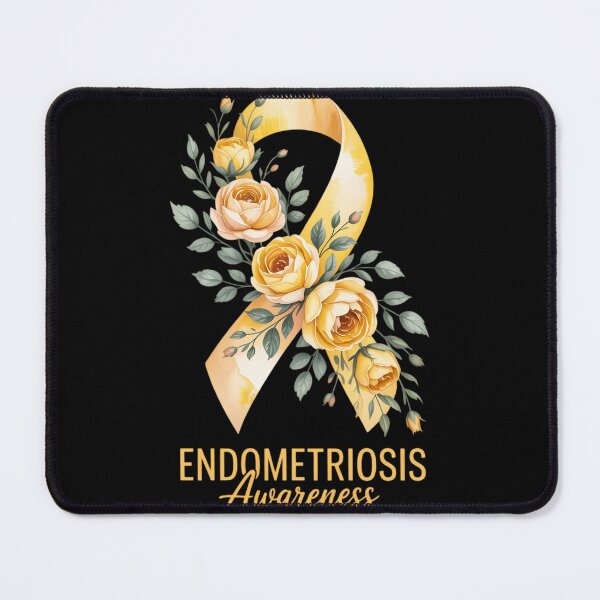 Item preview, Endometriosis Awareness Month 2026 Yellow Floral Ribbon designed and sold by lilensgavadur.