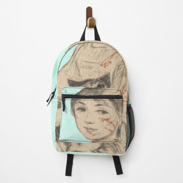 Item preview, Quiet Comfort | Vintage Child & Cat Illustration with Red Marks designed and sold by Pickled Poppies .