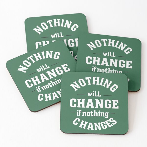 Item preview, Nothing Will Change If Nothing Changes – Motivational Typography designed and sold by Sparkofart07.